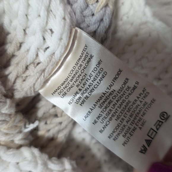 Free People Devon Cropped Striped Sweater- Small - Picture 8 of 9